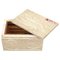 Italian Rectangular Decorative Box in Travertine and Cork from Marble Art, 1970s 1