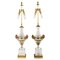 Antique French Table Lamps in Ormolu and Glass from Baccarat, Set of 2, Image 1