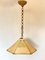 Lámpara colgante de paja y bambú, años 70, Imagen 3