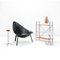 Tripod Fiberglass Shell Lounge Chair by Ed Mérat, Image 2