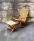 Mid-Century Modern Rocking Chair With Footstool in the Style o fHans Wegner, 1960s, Set of 2 4