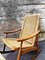 Mid-Century Modern Rocking Chair With Footstool in the Style o fHans Wegner, 1960s, Set of 2 7