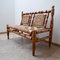 Französisches Mid-Century 2-Sitzer Sofa von Adrien Audoux & Frida Minet 11