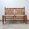 Mid-Century French 2 Seater Sofa by Adrien Audoux & Frida Minet 1