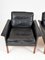 Mid-Century Black Leather Lounge Chairs Model 500 by Hans Olsen for Cs Møbler, 1960s, Set of 2, Image 9