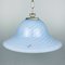 Vintage Italian Blue Swirl Murano Pendant Lamp Venice Glass, 1980s 1
