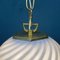 Vintage Italian Blue Swirl Murano Pendant Lamp Venice Glass, 1980s 7