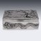 20th Century Chinese Solid Silver Dragon Cigar Box, 1900s 4