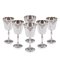 20th Century English Solid Silver Wine Goblets, 1968, Set of 6, Image 1