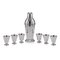 20th Century English Solid Silver Cocktail Shaker & Beakers, 1935, Set of 7 1