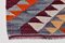 Alfombra de pasillo Kilim vintage, 1963, Imagen 15