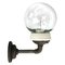 Industrial White Porcelain and Clear Glass Sconces 5