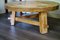 Tavolino da caffè brutalista in quercia, Olanda, Immagine 4