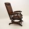 Victorian Leather Rocking Chair 8