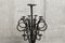 Candelabro de pie vintage de hierro para 12 velas, Imagen 4