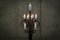 Candelabro de pie vintage de hierro para 12 velas, Imagen 9