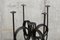 Vintage Iron Floor Candleholder for 5 Candles, Image 6