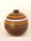 Mid-Century Modern Striped Vase by Aldo Londi for Bitossi 1