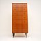 Vintage Mahogany & Brass Tallboy Chest of Drawers, 1960s, Image 1