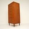 Vintage Mahogany & Brass Tallboy Chest of Drawers, 1960s, Image 6