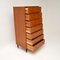 Vintage Mahogany & Brass Tallboy Chest of Drawers, 1960s, Image 8