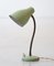 Vintage Italian Light Green Table Lamp in Lacquered Metal and Brass, 1950s, Image 2