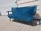 Vintage Cocktail Sofa in Blue Velvet, 1960s, Image 6