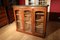 Three Door Bookcase Cabinet in Mahogany 1