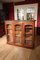 Three Door Bookcase Cabinet in Mahogany 9