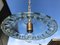 Ceiling Lamp in Blue, Green and White Glass, 1970s, Image 10