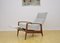 Fauteuil Mid-Century avec Repose-Pieds Pliant, 1960s 11