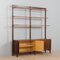 Scandinavian Two Bay Rosewood Free-Standing Wall Unit, Norway, 1960s 8