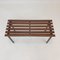 Mid-Century Bench in Teak with Brass Feet, Italy, 1950s 5