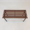 Mid-Century Bench in Teak with Brass Feet, Italy, 1950s, Image 5