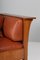 Arts & Crafts Mission Oak Three Seat Sofa in Brown Leather by Gustav Stickley, Image 7