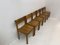 Pine Wood Dining Chairs, 1970s, Set of 6 6