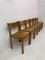 Pine Wood Dining Chairs, 1970s, Set of 6, Image 4