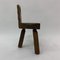 Brutalist Solid Wood Childrens Chair, 1970s, Image 10