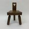 Brutalist Solid Wood Childrens Chair, 1970s 7