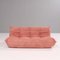 Pink Modular Togo Sofa and Footstool by Michel Ducaroy for Ligne Roset, Set of 5 7