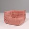 Pink Modular Togo Sofa and Footstool by Michel Ducaroy for Ligne Roset, Set of 5, Image 10