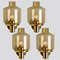Brass and Glass Wall Lights by Hans Agne Jakobsson, 1960s 5