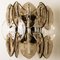 Chrome Wall Light Fixture with Clear & Smoked Glass by J.T. Kalmar 8