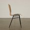 Plywood & Metal Dining Chairs, Italy, 1960s, Set of 6 3