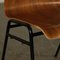 Plywood & Metal Dining Chairs, Italy, 1960s, Set of 6 5