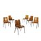 Plywood & Metal Dining Chairs, Italy, 1960s, Set of 6 1