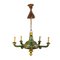 Lacquered and Painted Wooden Chandelier 1