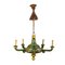 Lacquered and Painted Wooden Chandelier, Image 1