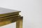 Coffee Table in Golden Brass and Oxidized Mirror, 1970s 5