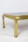 Coffee Table in Golden Brass and Oxidized Mirror, 1970s 4